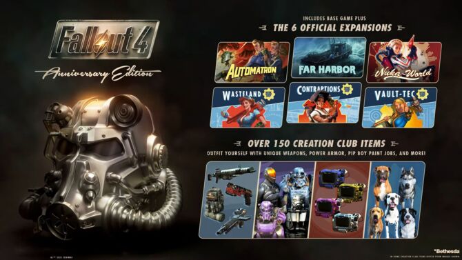 Fallout 4 Anniversary Edition zapowiedziane, wersja na Switcha 2 później. New Vegas z rocznicowym zestawem kolekcjonerskim [2]