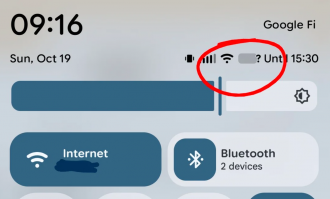 Ikona znaku zapytania przy baterii (Fot. Reddit)