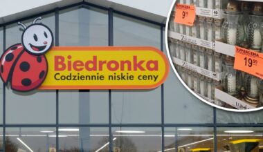 Promocje na znicze i wkłady w Biedronce. Sieć wydłuża godziny otwarcia sklepu