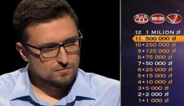 Kadr z programu "Milionerzy"
