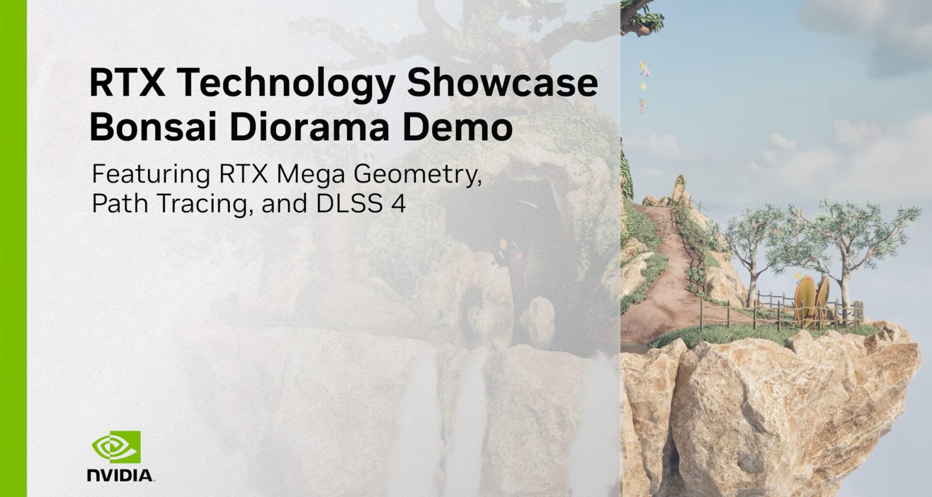 NVIDIA prezentuje DLSS 4, Path-Tracing i RTX Mega Geometry w nowym demie „Bonsai Diorama”