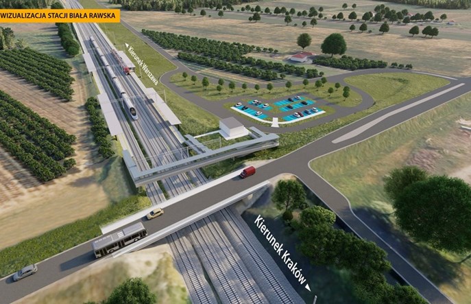 PLK zbuduje stację Biała Rawska na CMK. Zatrzyma się tam PKP Intercity