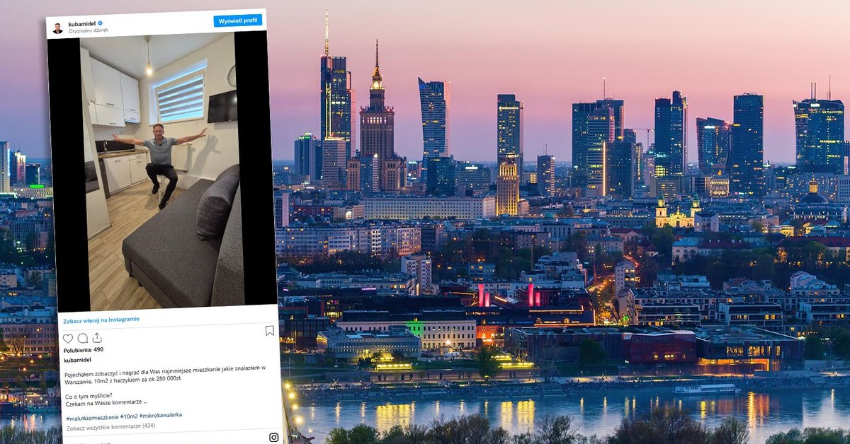 Pokazał najmniejszą "kawalerkę" w stolicy. Oburzenie w sieci - Onet