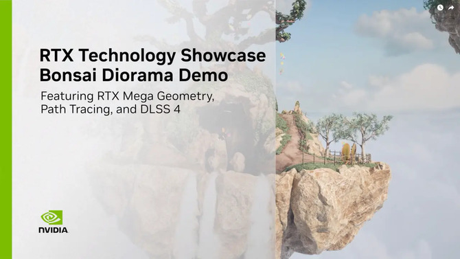 NVIDIA udostępnia demo Bonsai Diorama z RTX Mega Geometry i pełnym path tracingiem w Unreal Engine 5.6.1 [1]