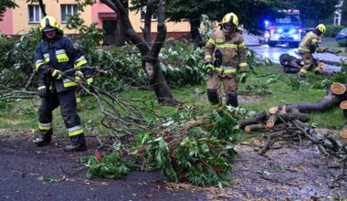 Deszczowa pogoda w Warszawie