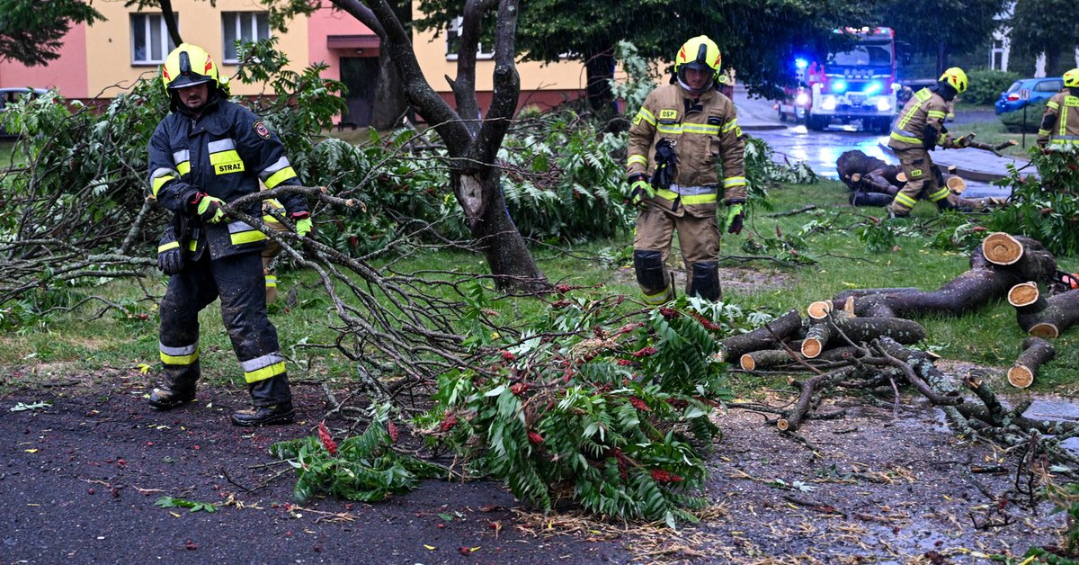 Deszczowa pogoda w Warszawie