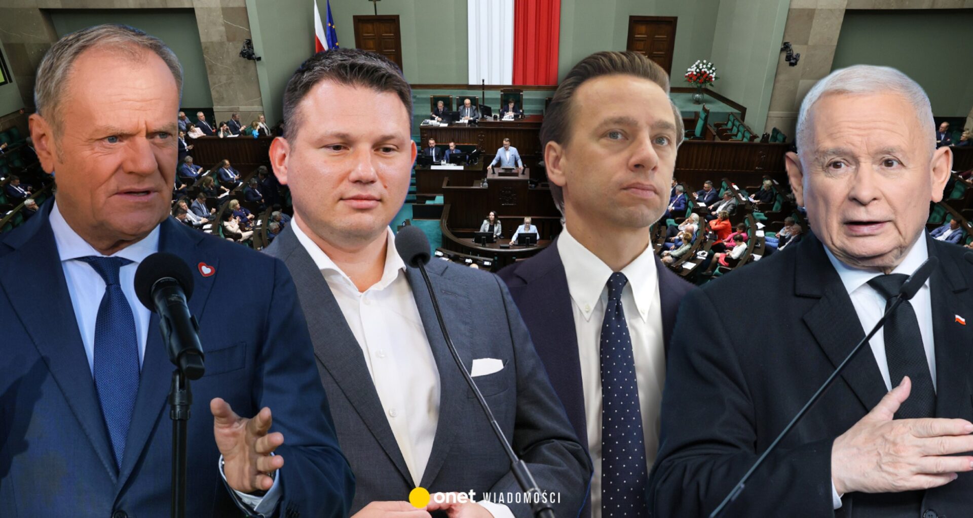 Najnowszy sondaż partyjny: KO ucieka PiS. Znów przebija "szklany sufit" - Onet