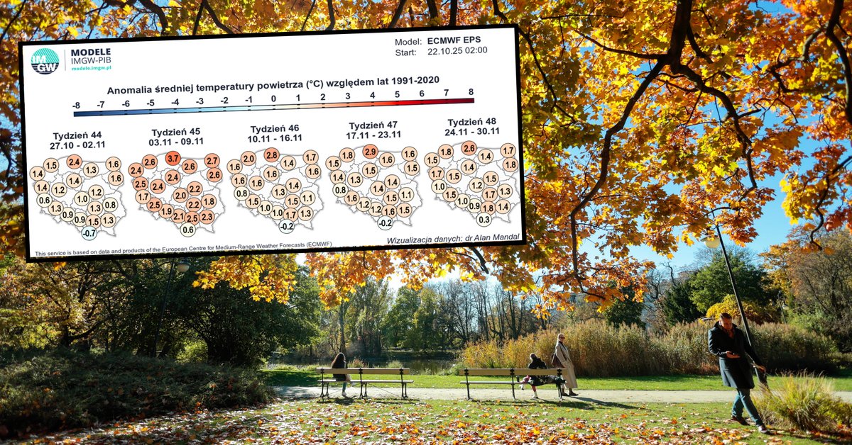 Mimo wysokich temperatur może jednak nie brakować deszczu