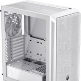 Endorfy Arx 500 White ARGB - obudowa z wentylatorami Stratus 140 w białej odsłonie. Przestronna wersja ze szklanym panelem
