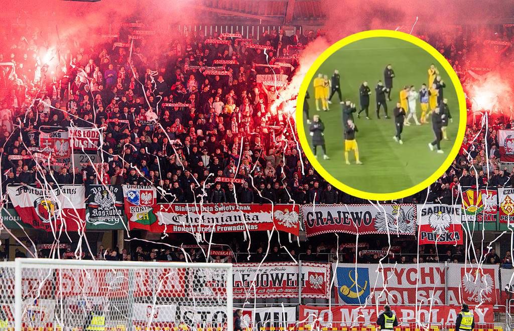 Litwini podeszli pod polski sektor. Klasa jak zachowali się kibice