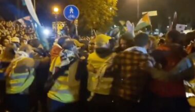 Przed meczem Izraela doszło do zamieszek. Policja użyła gazu i armatek wodnych