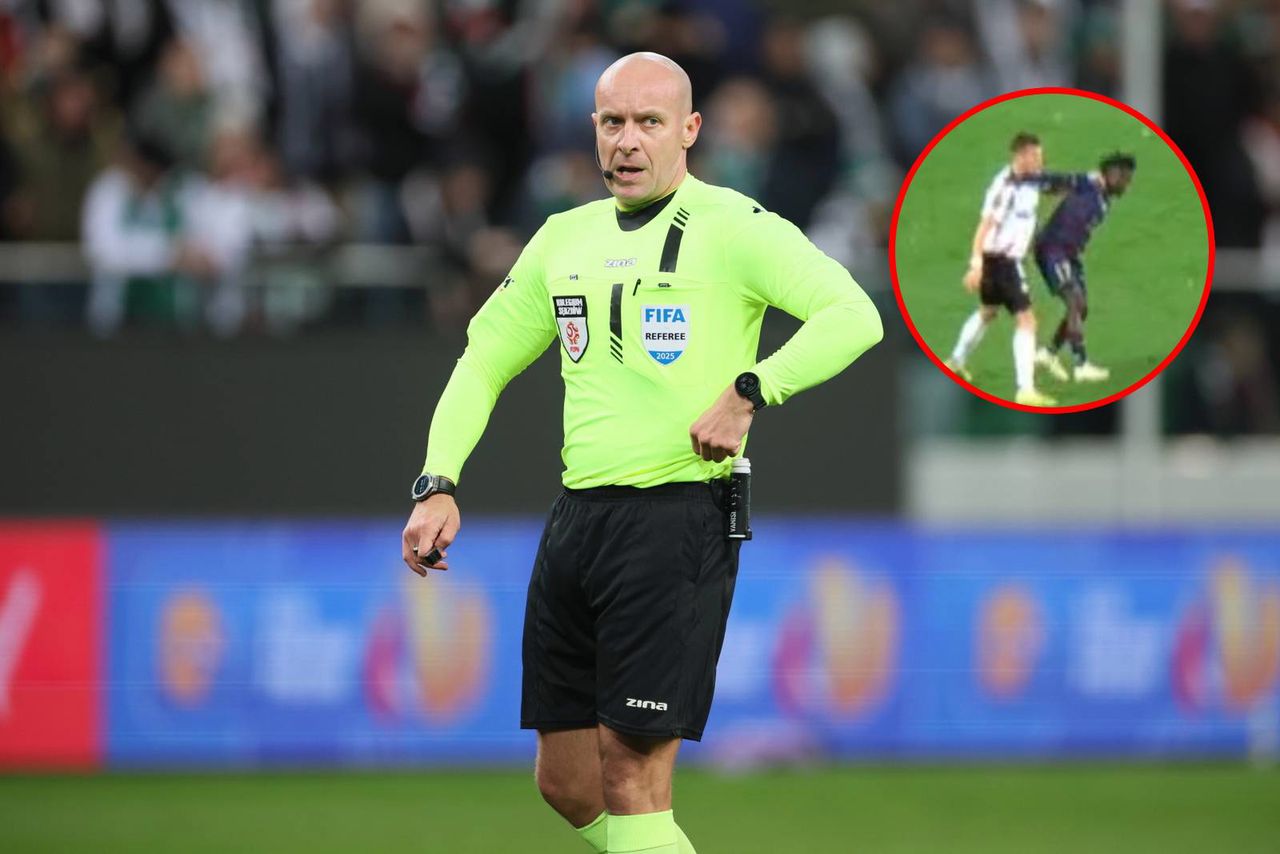 Skandal w meczu Legii. Marciniak nawet nie drgnął