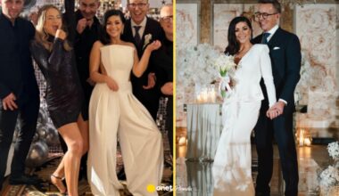 Trzy ślubne kreacje Katarzyny Cichopek. Na weselu pojawiła się w spodniach