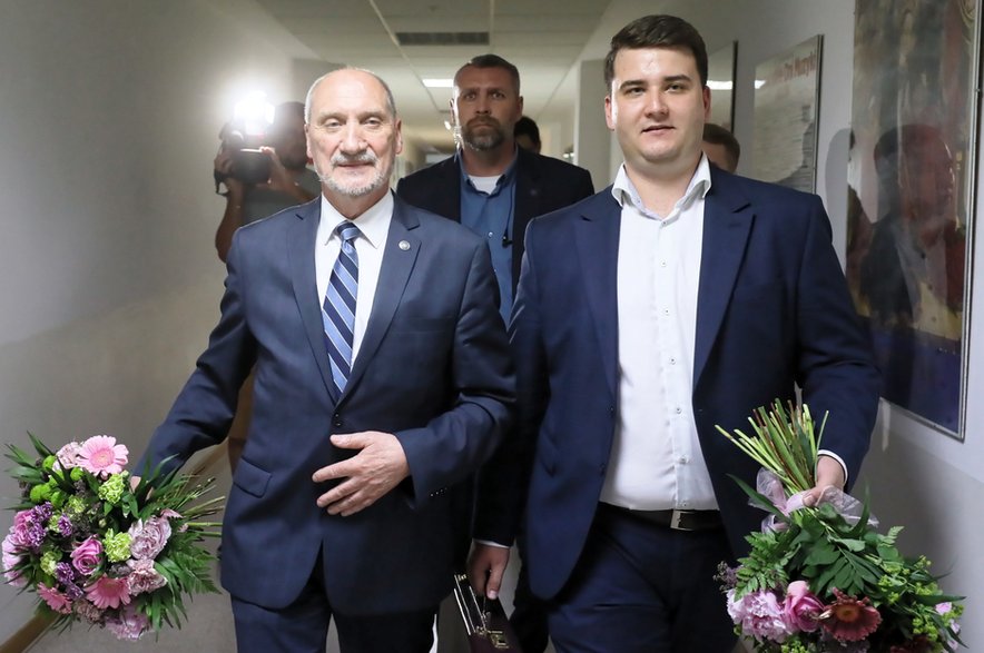 Antoni Macierewicz i Bartłomiej Misiewicz, 2018 r.