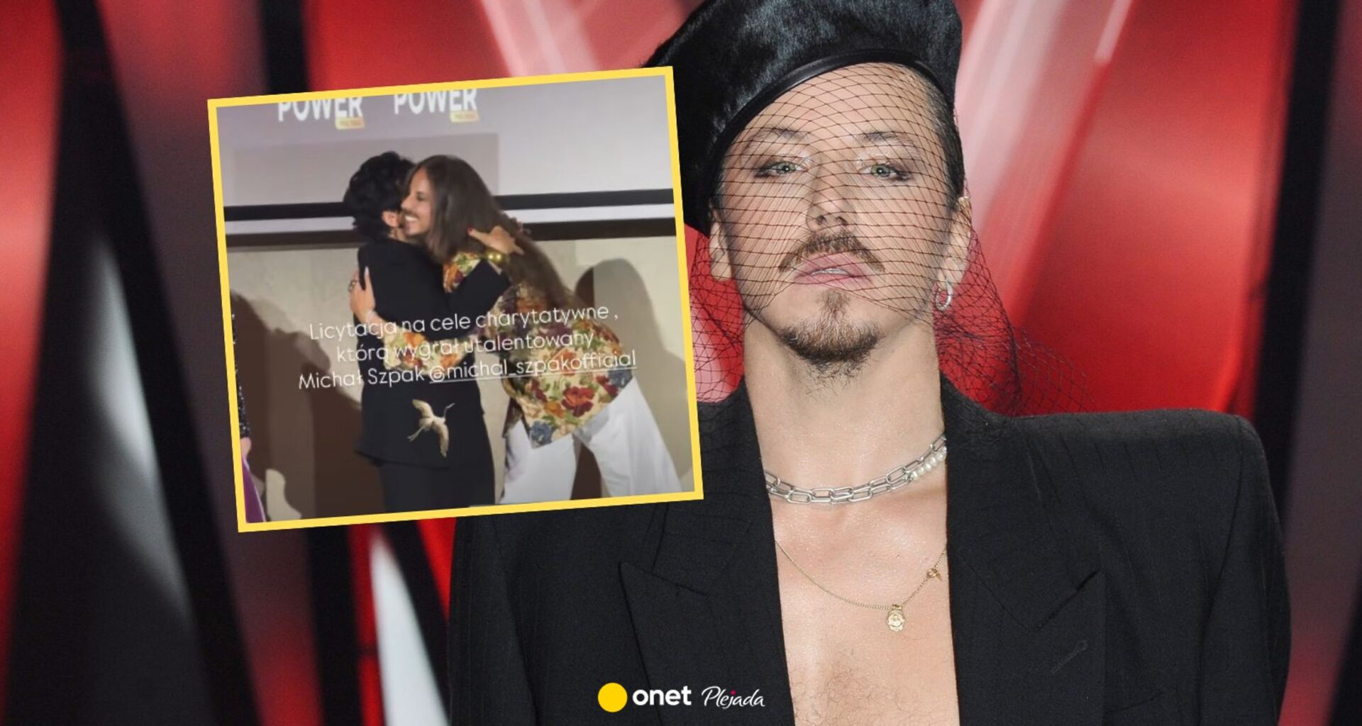 Michał Szpak wsparł fundację Ewy Błaszczyk. Nagle klęknął przed Joanną Senyszyn