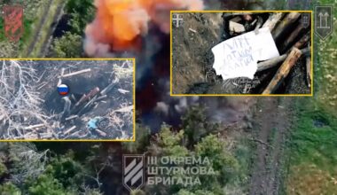 Zrzuty ekranu z wideo udostępnionego przez Wojska Lądowe Sił Zbrojnych Ukrainy
