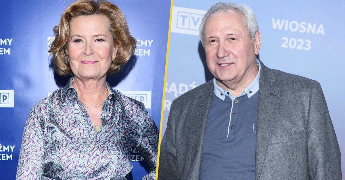 Barbara Bursztynowicz i Andrzej Grabarczyk w serialu "Klan"