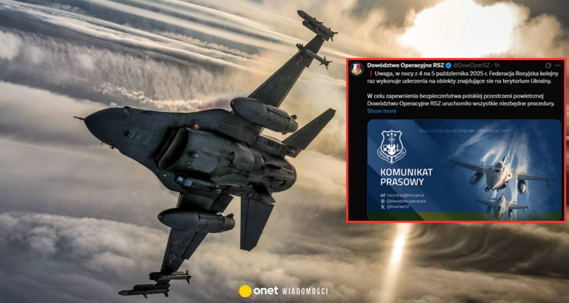 Alarmy w całej Ukrainie. Polska poderwała myśliwce. Podsumowanie nocy