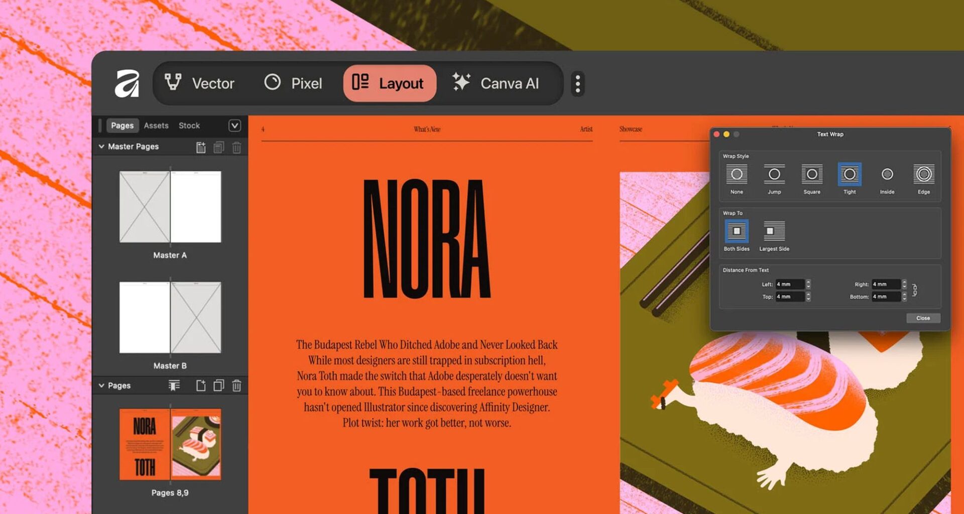 Darmowy pakiet Affinity