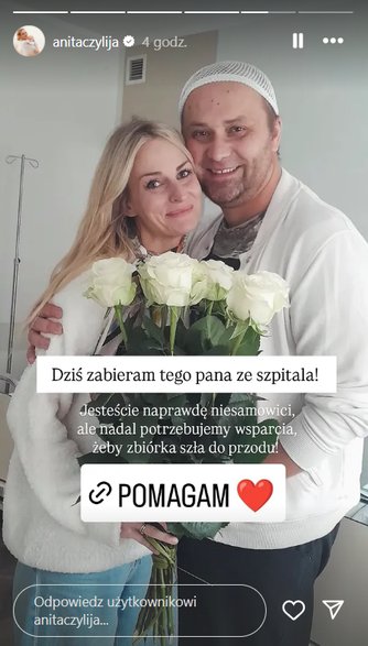 Adrian Szymaniak ze "Ślubu od pierwszego wejrzenia" wychodzi ze szpitala. Anita opublikowała zdjęcie z mężem