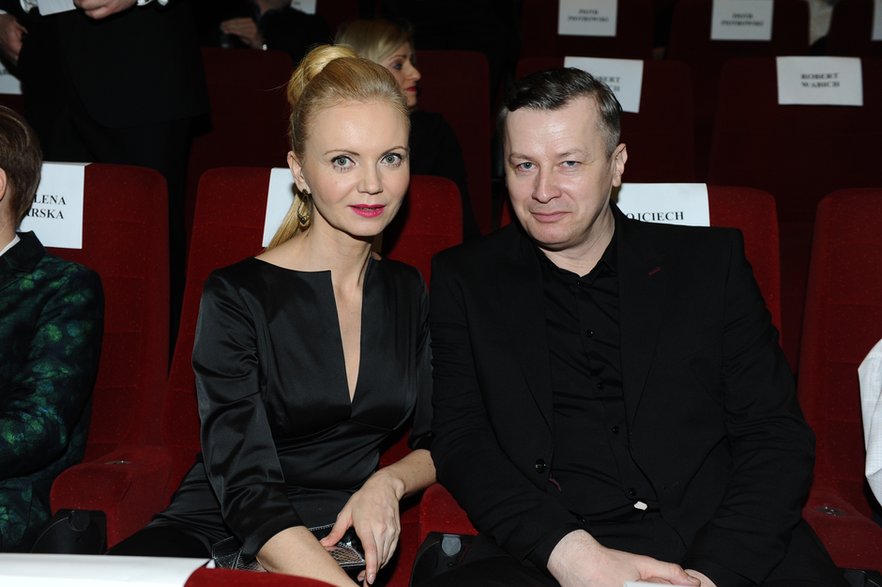 Olga Borys i Wojciech Majchrzak na premierze filmu "Porady na zdrady" (2017 r.)