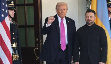 Donald Trump oraz Wołodymyr Zełenski