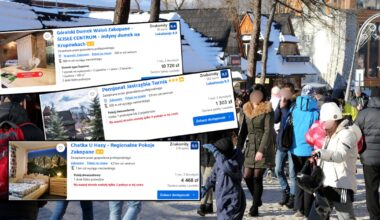 Sprawdziliśmy, jak wygląda obłożenie noclegowe na sylwestra w Zakopanem (screeny oferty są z dnia 09.10.2025 r.)