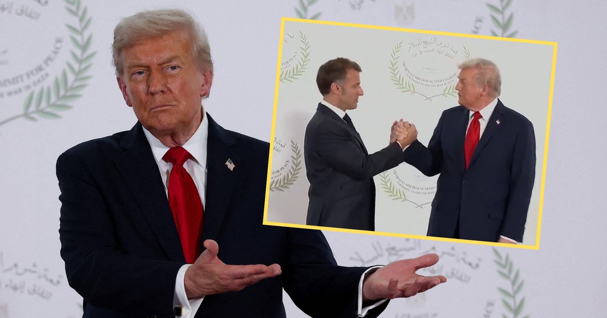 Donald Trump i Emmanuel Macron siłowali się przed kamerami. Ekspertka rozszyfrowała, co szeptali