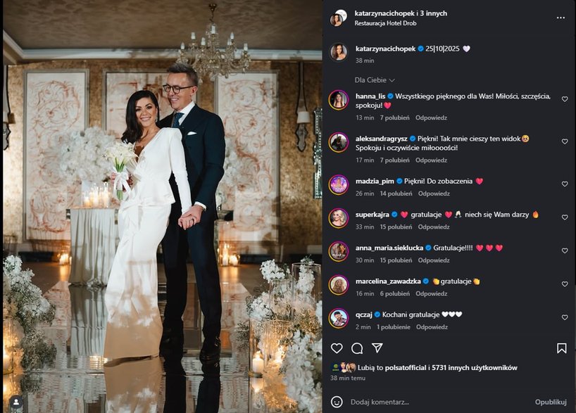 Post Katarzyny Cichopek na Instagramie