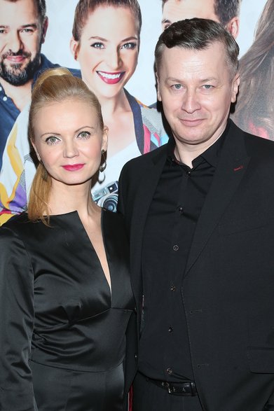 Olga Borys i Wojciech Majchrzak na premierze filmu "Porady na zdrady" (2017 r.)