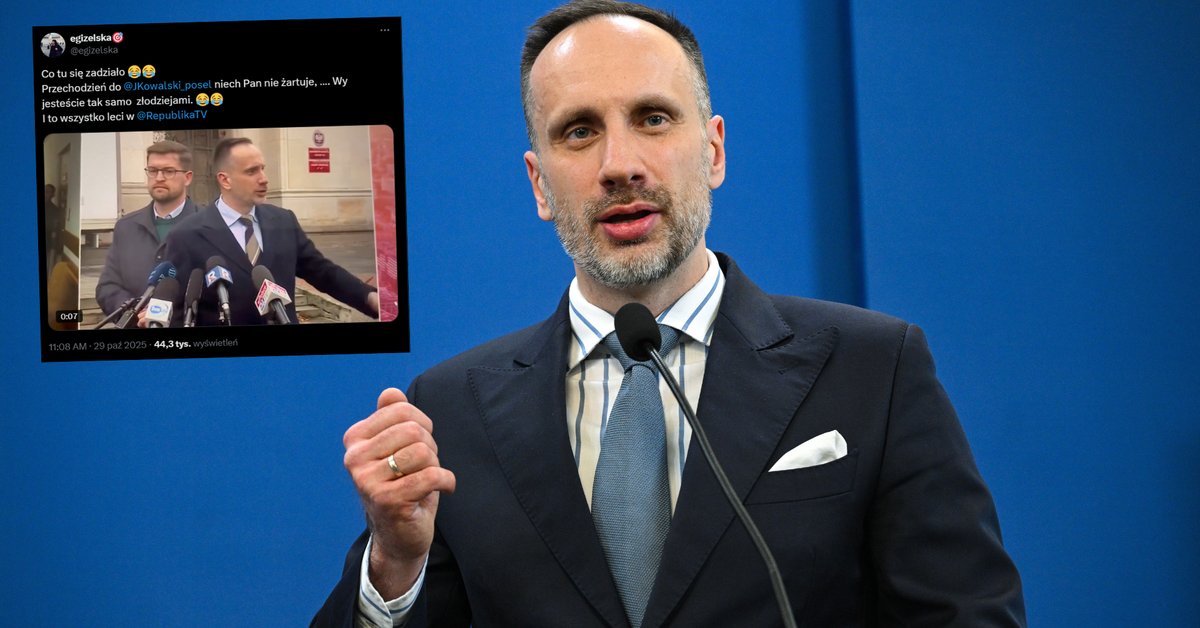 Incydent na konferencji PiS. Do posła podszedł przechodzień [WIDEO]