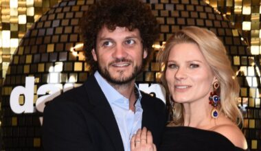 Anna Głogowska z partnerem