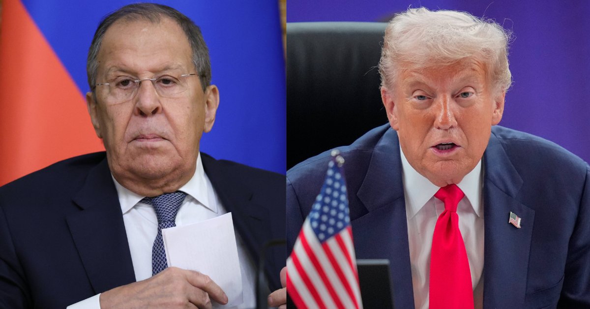 Siergiej Ławrow oskarża Zachód. "Trump jest pod presją europejskich jastrzębi"