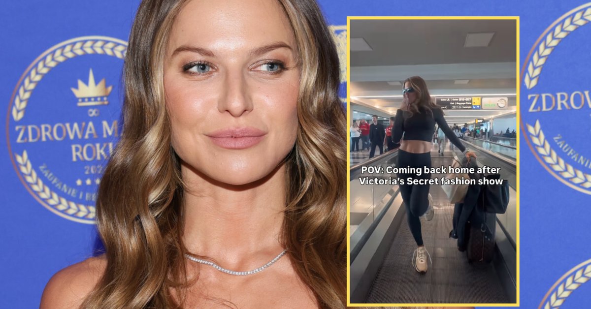 Anna Lewandowska dała popis na lotnisku. Tak zareagował pracownik - Onet