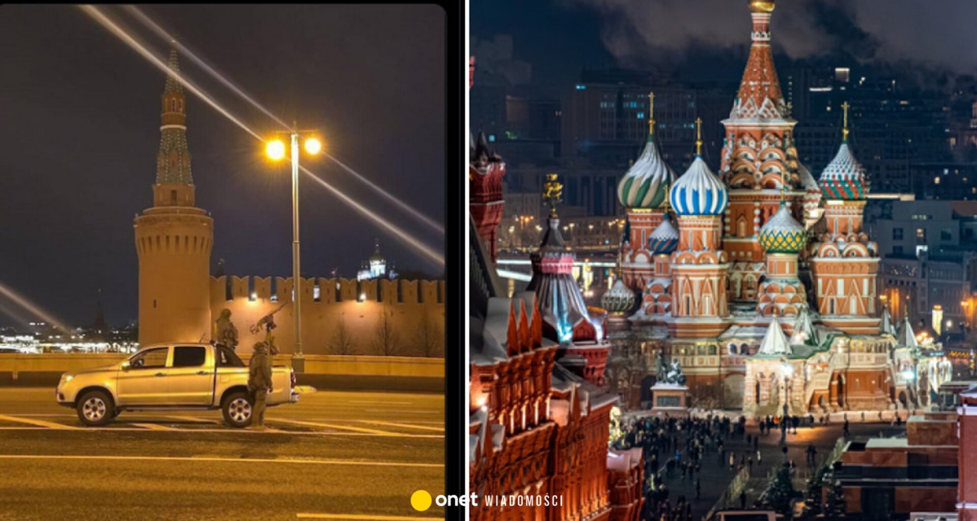 Atak dronów na Moskwę. Karabiny maszynowe przy murach Kremla