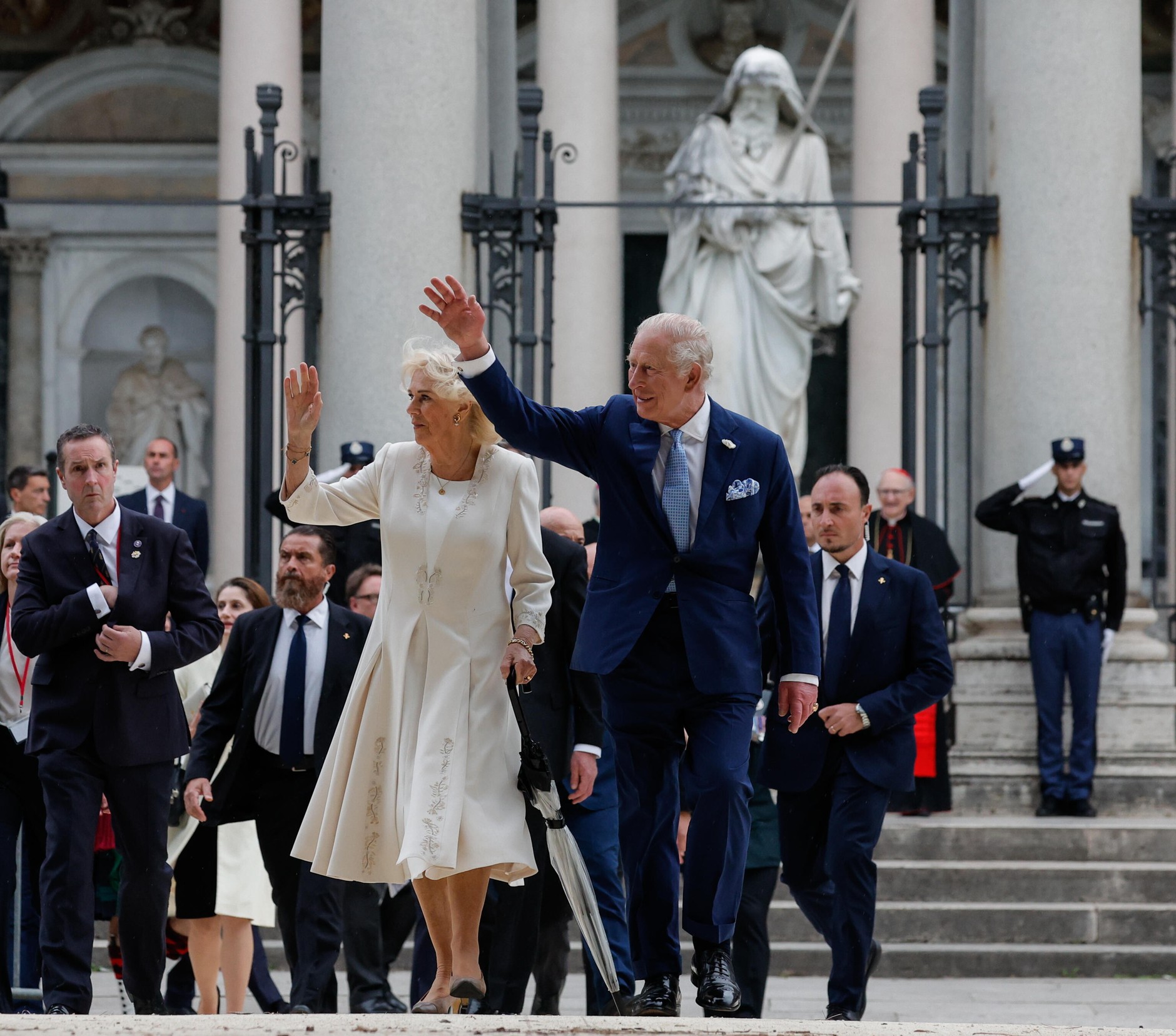 Król Karol II i królowa Kamila w Watykanie