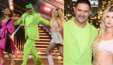 Tomasz Karolak z córką Leną i Izabelą Skierską