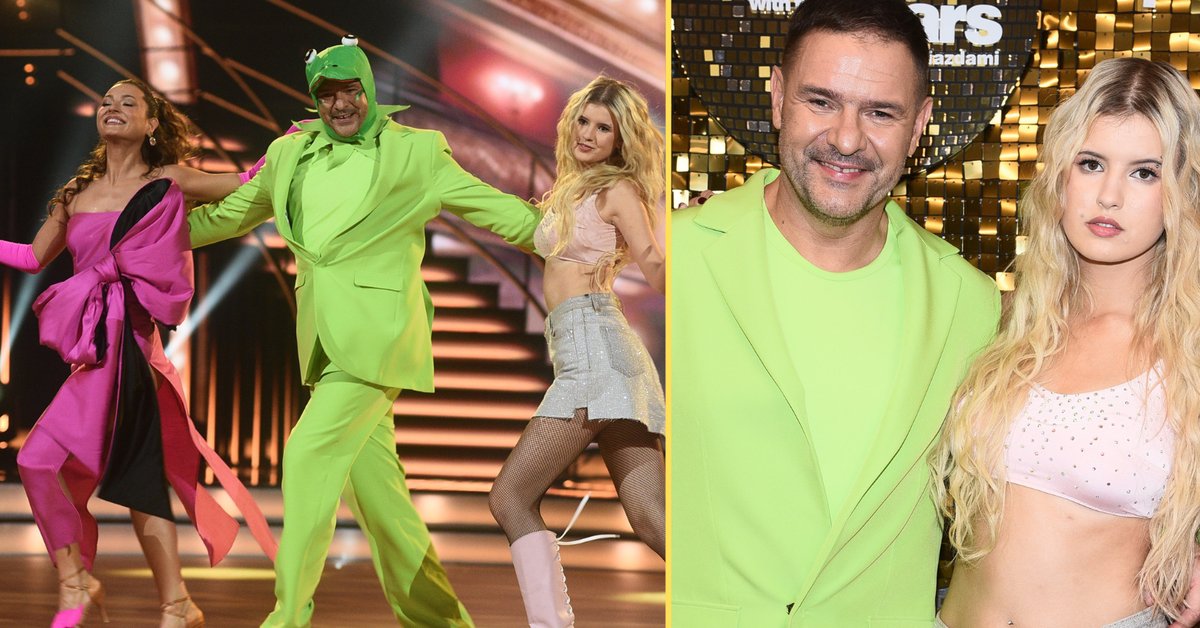 Tomasz Karolak z córką Leną i Izabelą Skierską