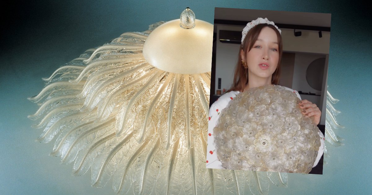 Lampa z 24-karatowym złotem miała trafić na śmietnik. "Nie pasowała do nowego wystroju" - Onet