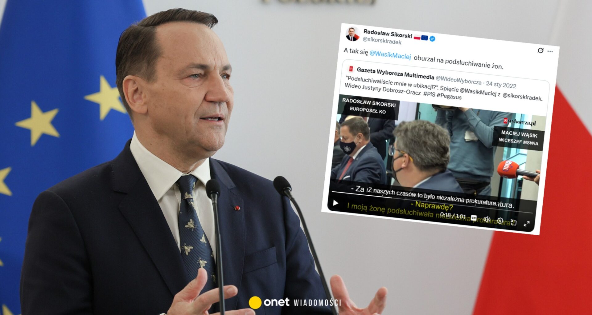 Sikorski ostro komentuje doniesienia na temat córki Tuska. "Kanalie"