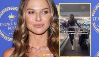 Anna Lewandowska dała popis na lotnisku. Pracownik patrzył zaskoczony