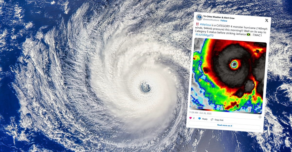 Karaiby drżą przed potężnym huraganem Melissa. "Możliwa katastrofa o historycznych rozmiarach"