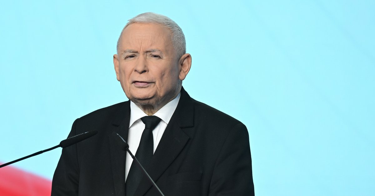 Jarosław Kaczyński o aferze z działką pod CPK. "Oszukańcza propaganda" - Onet