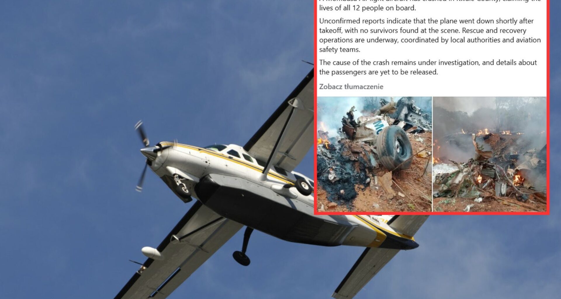 Katastrofa samolotu z zagranicznymi turystami. Nikt nie przeżył, dramatyczne nagrania w sieci