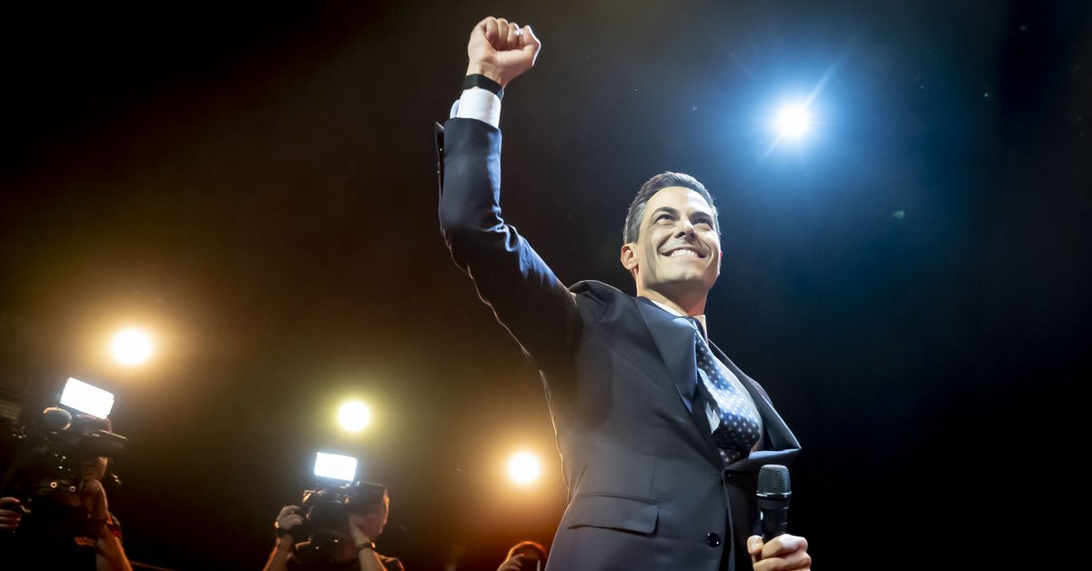 Lider D66 Rob Jetten, Lejda, 29 października 2025 r.