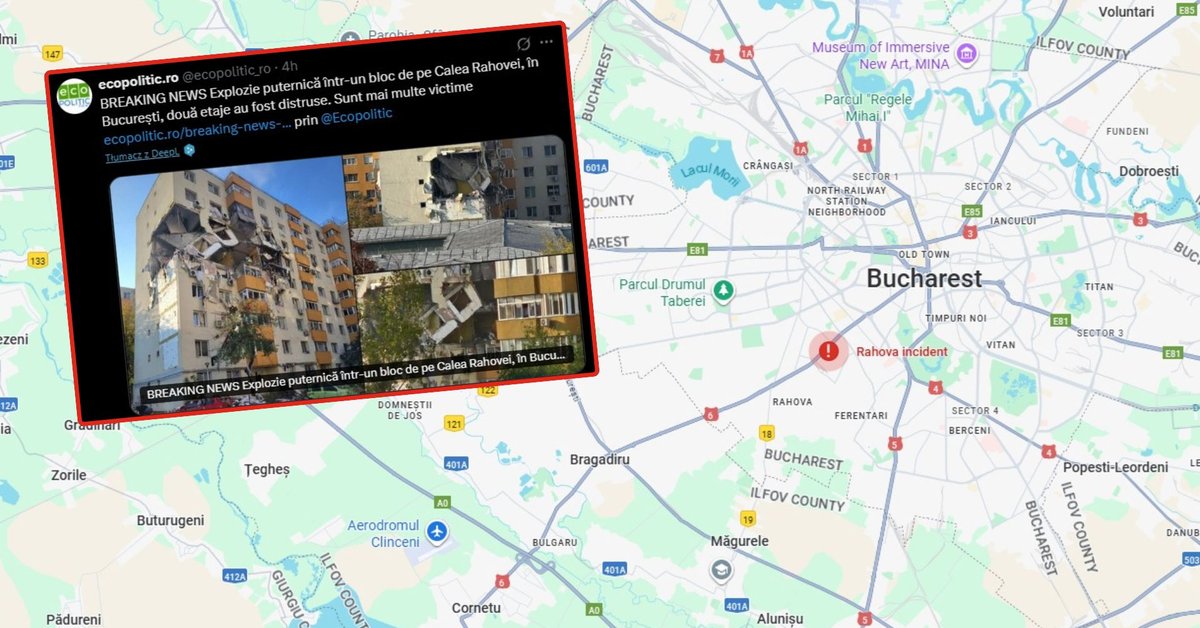 Potężna eksplozja w stolicy Rumunii. Nie żyją trzy osoby, kilkunastu rannych - Onet