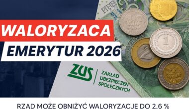 Waloryzacja emerytur 2026 może spaść nawet do 2,6%. Rząd ostrzega przed cięciami
