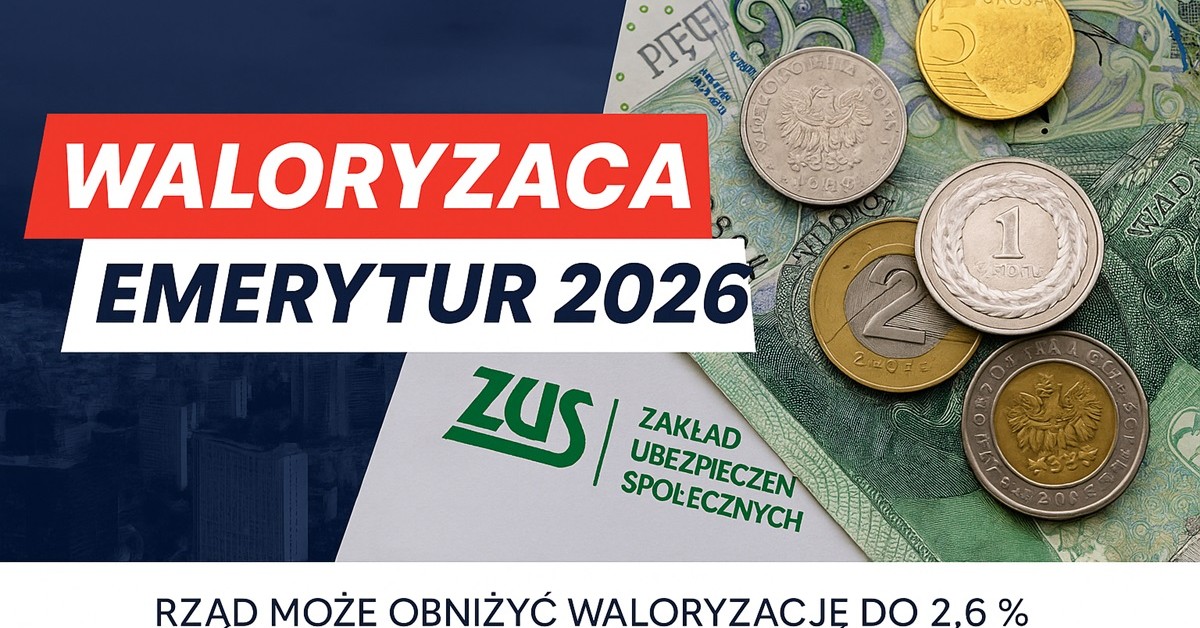 Waloryzacja emerytur 2026 może spaść nawet do 2,6%. Rząd ostrzega przed cięciami
