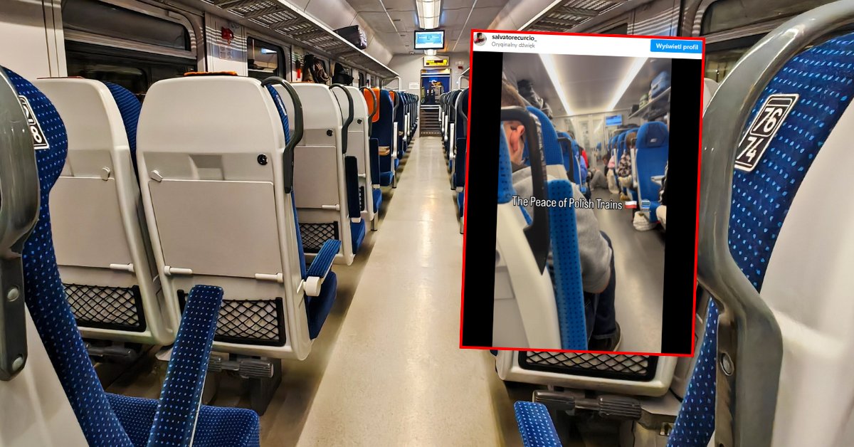 Włoch pokazał nagranie z pociągu w Polsce. "Wydaje się to nierealne"