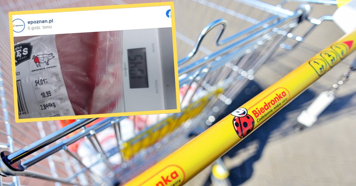 Kupił mięso w Biedronce. Kasa samoobsługowa "uratowała" go przed oszustwem - Onet